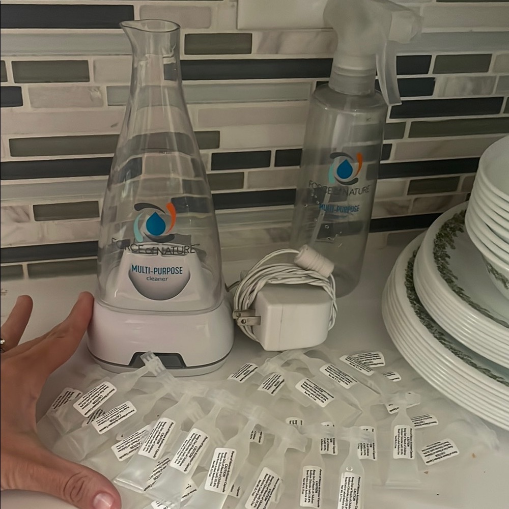 Force of Nature Cleaning System with 33 Capsules and Bottle